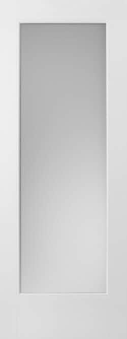 Full Lite Smooth Fiberglass Entry Door